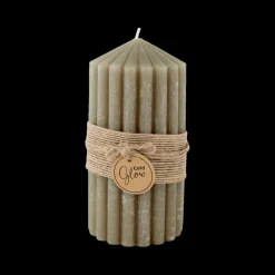 Kaars RIBBLE 14 Olijfgroen