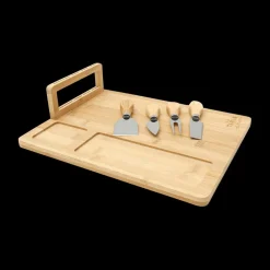 Kaasplank FRAGO M/4Del. Bestek Bamboe