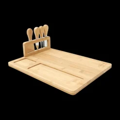 Kaasplank FRAGO M/4Del. Bestek Bamboe