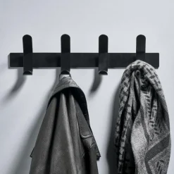 Kapstok A-HOOK 4 Haken Zwart