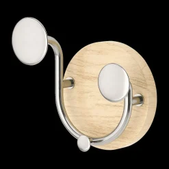 Kapstok MELODY 2H. Naturel/Nikkel