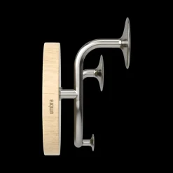 Kapstok MELODY 2H. Naturel/Nikkel