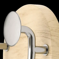 Kapstok MELODY 2H. Naturel/Nikkel