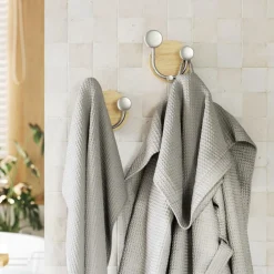 Kapstok MELODY 2H. Naturel/Nikkel