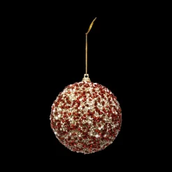 Kerstbal JULLEBALL Rood/Goud
