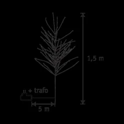 Kerstboom SPARIO Zwart 140LED