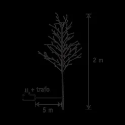 Kerstboom SPARIO Zwart 248LED