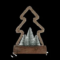 Kerstfiguur X-MAS Led Jute Ass