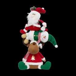 Kerstteddypyramide XMIES Wit/Rood/Groen