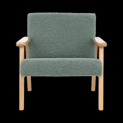 Kinderstoel BAZILE Poly Groen/Hout Nat.