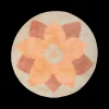 Kindertapijt FLEURI Rond Roze/beige