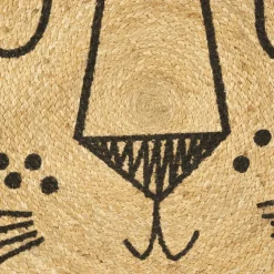 Kindertapijt LIONNE Leeuw Jute Nat.