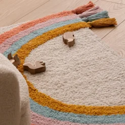 Kindertapijt RAINBOW Beige/Multi