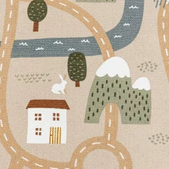 Kindertapijt ROUTE Katoen Beige