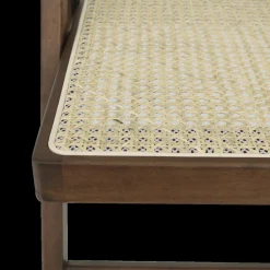 Klapstoel JACCO Ash Wood Walnut/Rotan