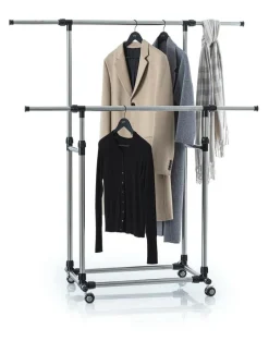 Kledingrek FRAK Dubbel RVS