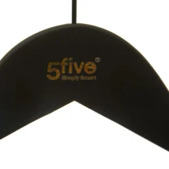 Kleerhanger Set van 3 RUKA Rubber Zwart