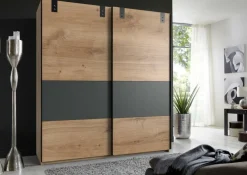 Kleerkast CYKEL Plankeneiche/Graphite B135