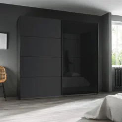 Kleerkast DRIVE Schuifdeur Grijs Metallic B226