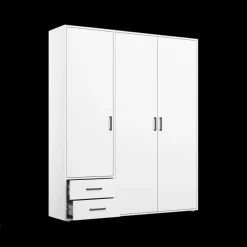 Kleerkast EDVIN Wit B140