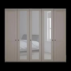 Kleerkast NAVAN B250 3xSpiegel Kiezelgrijs