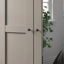 Kleerkast NAVAN B200 2xSpiegel Kiezelgrijs