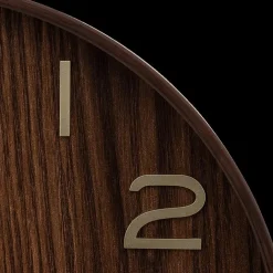 Klok IRKIS Rond Ø55 Houtlook Bruin