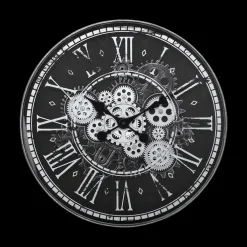 Klok IZKAS Rond Meca Zwart