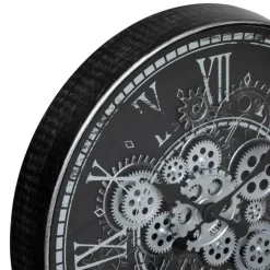 Klok IZKAS Rond Meca Zwart