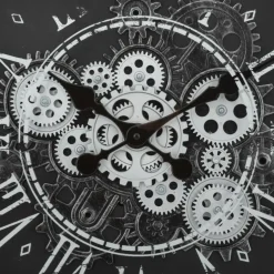 Klok IZKAS Rond Meca Zwart