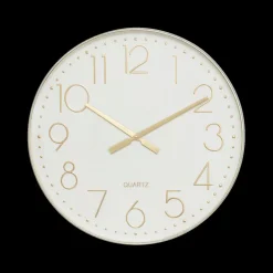 Klok LAURIE Ø51 Wit/Goud