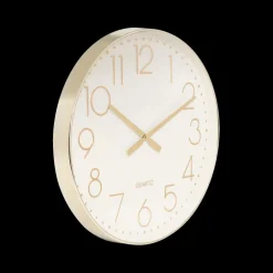 Klok LAURIE Ø51 Wit/Goud