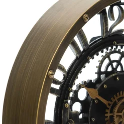 Klok LIANOI Zwart/Brons