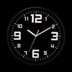 Klok URIS Rond Zwart