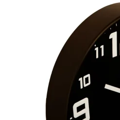 Klok URIS Rond Zwart