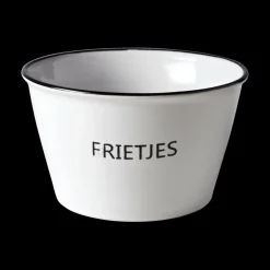 Kom FRIETJES Wit/Zwart