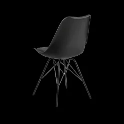 Kuipstoel KORDELIO PU leather look black