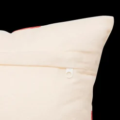 Kussen GIFTY Beige met Strik Rood