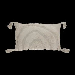 Kussen RAINBOW Katoen Getuft Ecru