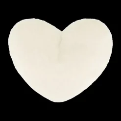 Kussen TYCHA Hart Furry Poly Wit