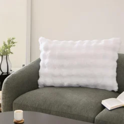 Kussen ZERFY 80x50 Poly Wit