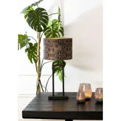 Lampvoet SHIVA L Met. Mat Zwart