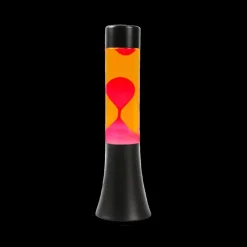 Lavalamp LAVUX Oranje/Roze Voet Zwart
