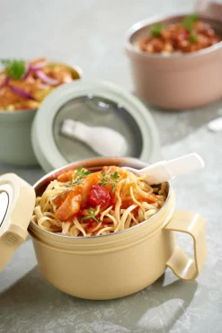 Lunchbox MYLLE Rond M/Lepel Ass.