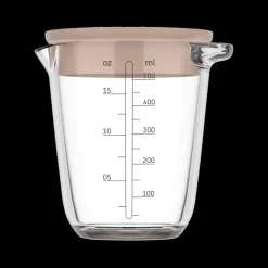 Maatbeker CHEF IT Glas 0,5L m/Deksel Chalk