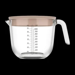 Maatbeker CHEF IT Glas 1L m/Deksel Chalk