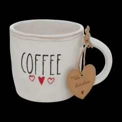 Mok ENJOY/COFFEE Wit/Zwart Ass.