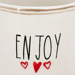 Mok ENJOY/COFFEE Wit/Zwart Ass.