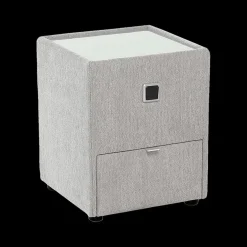 Nachttafel ASTEN Chenille 444/19 Grijs