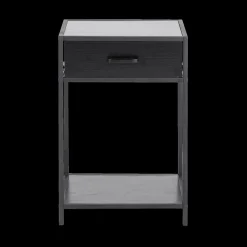 Nachttafel BOKSKAP Ash Black